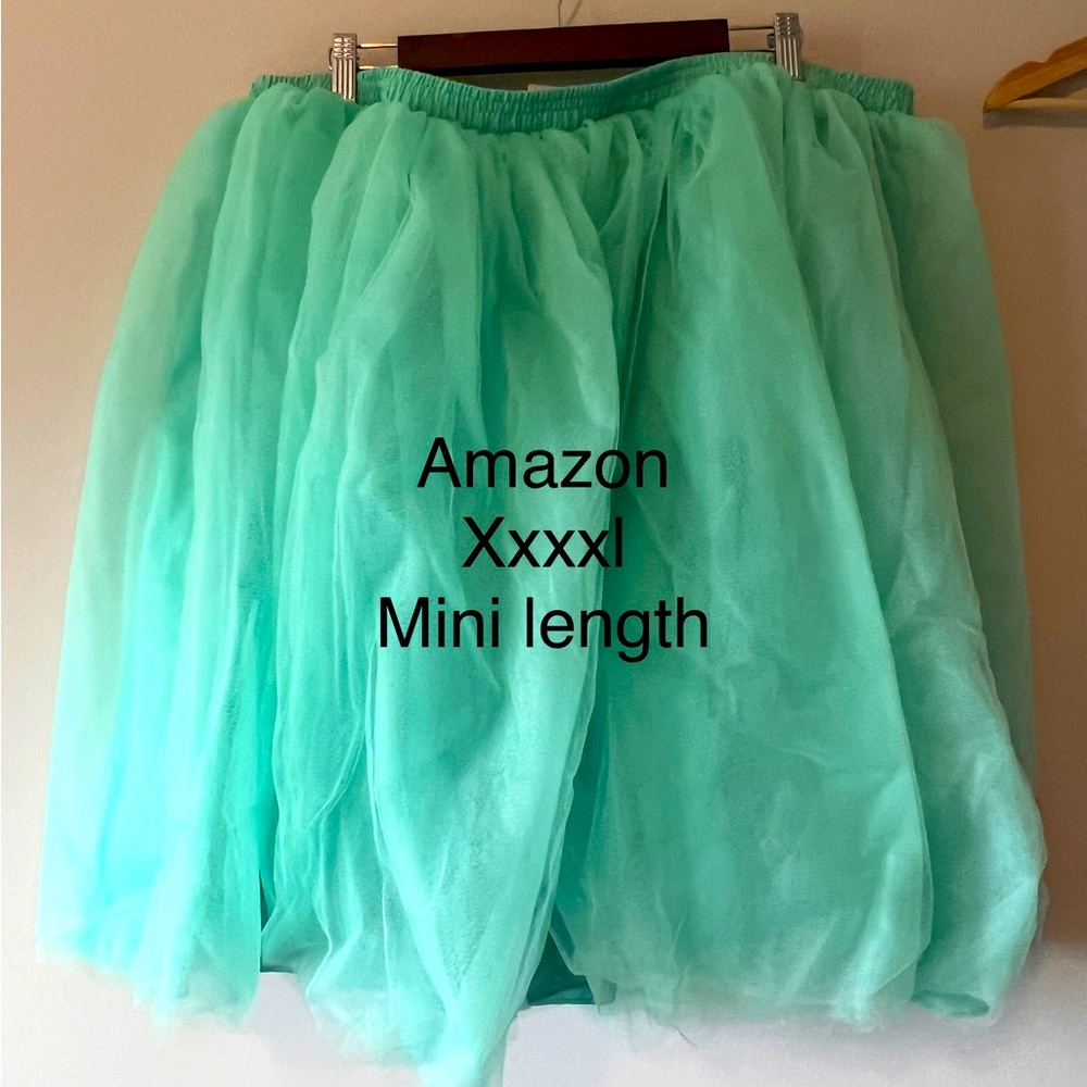 Amazon 4x tulle plus size mini skirt